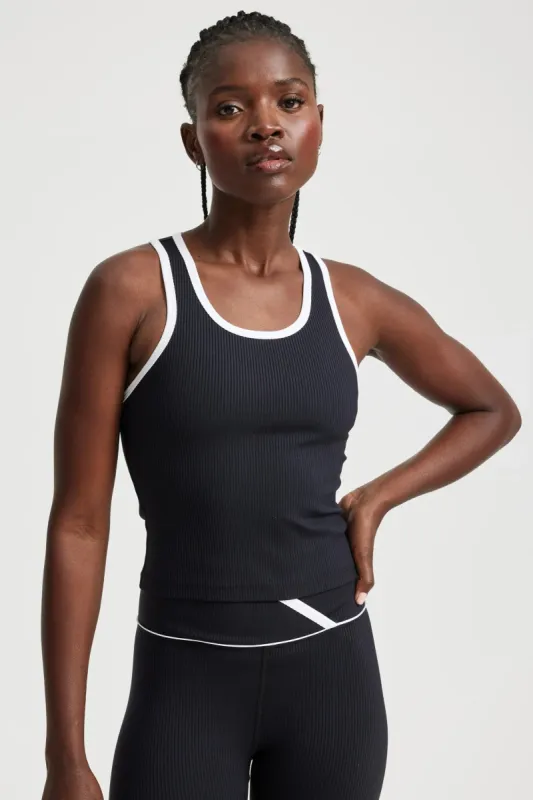 Ribbed Two Tone Sports Tank sold by Year of Ours