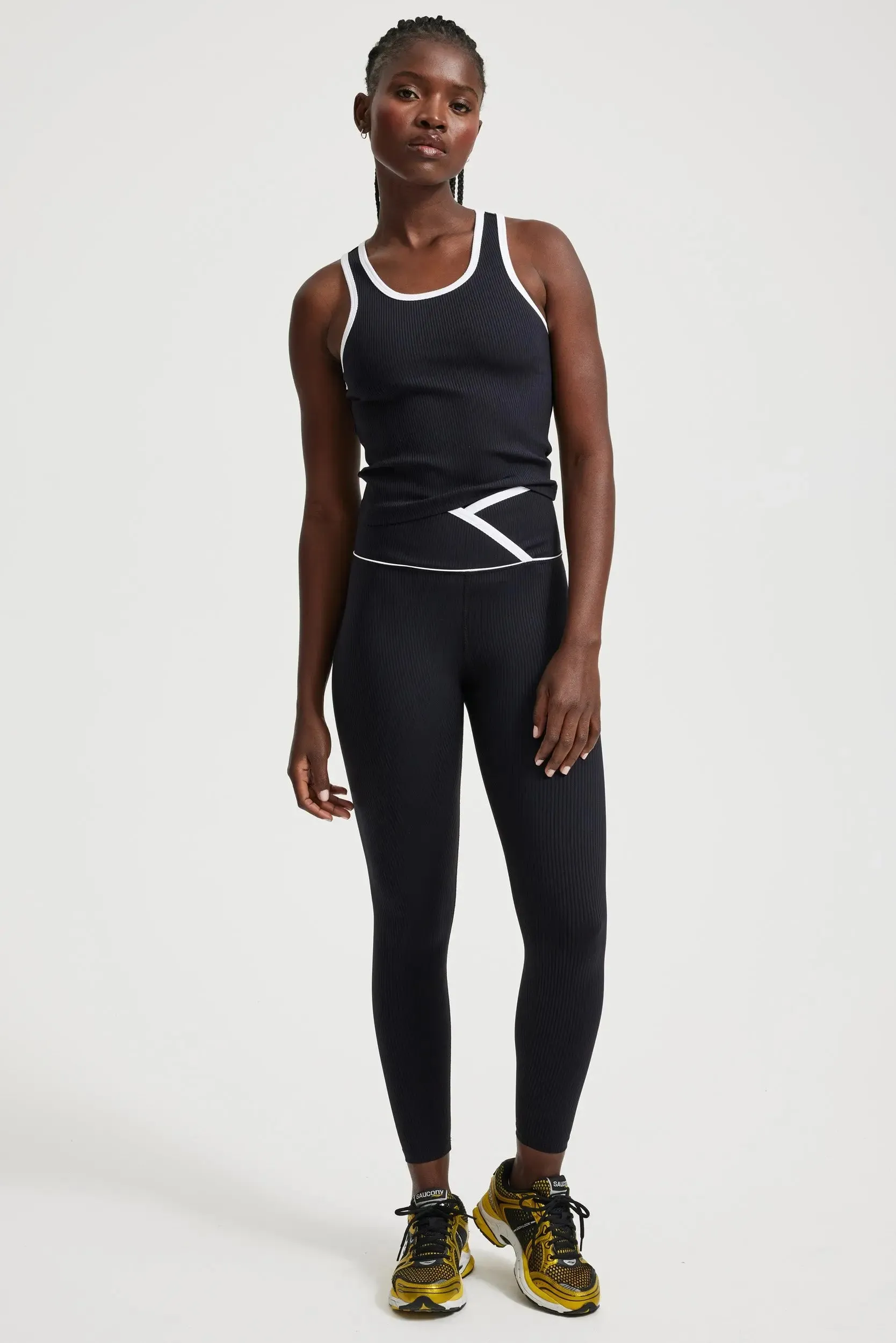 Ribbed Two Tone Sports Tank sold by Year of Ours product image thumbnail 3