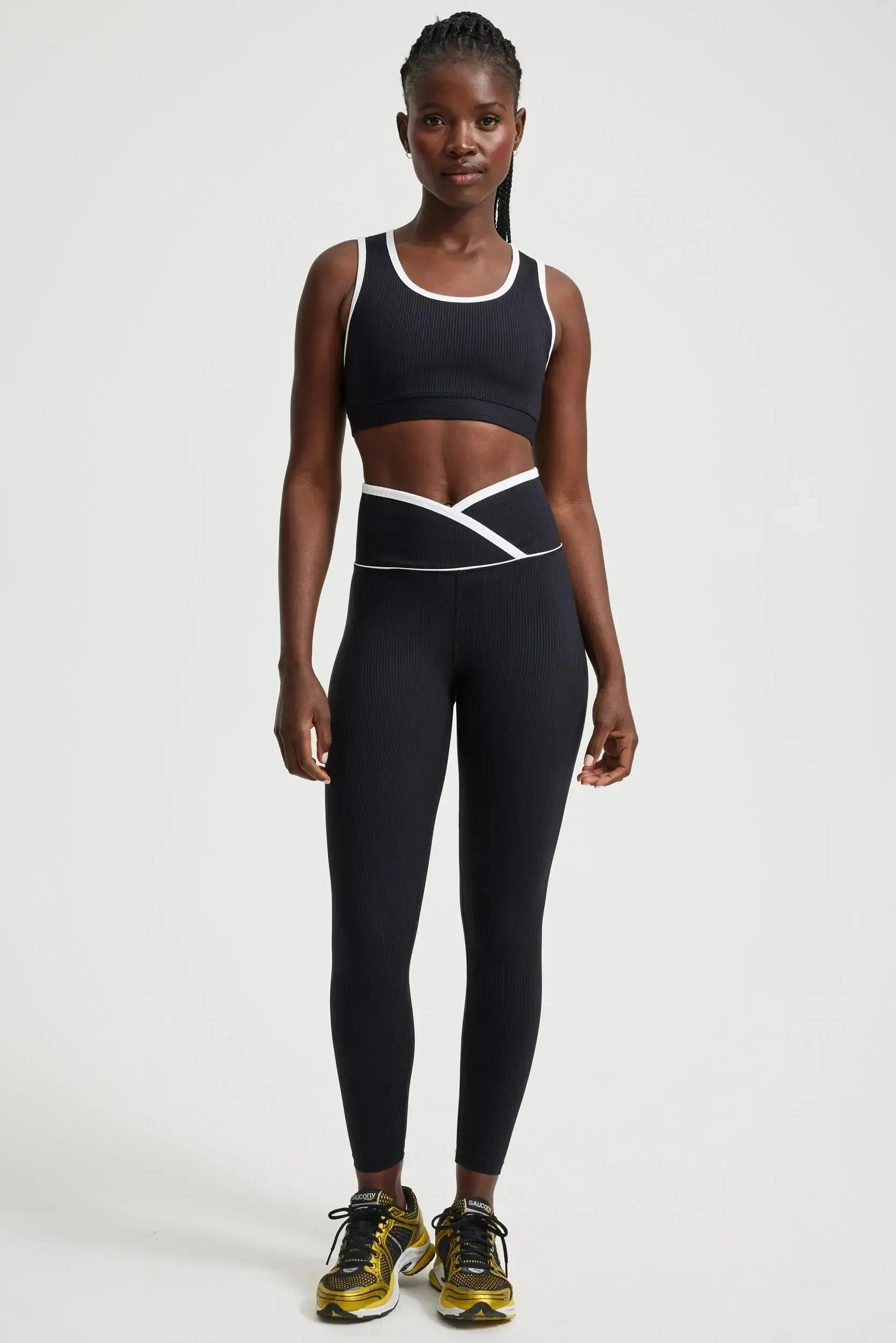 Ribbed Two Tone Veronica Legging sold by Year of Ours product image thumbnail 5