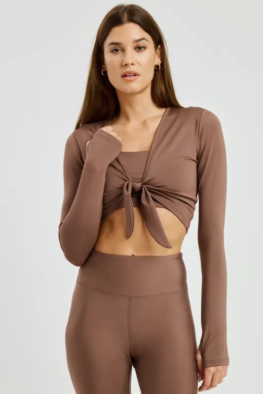 Tie Front Long Sleeve made by Year of Ours