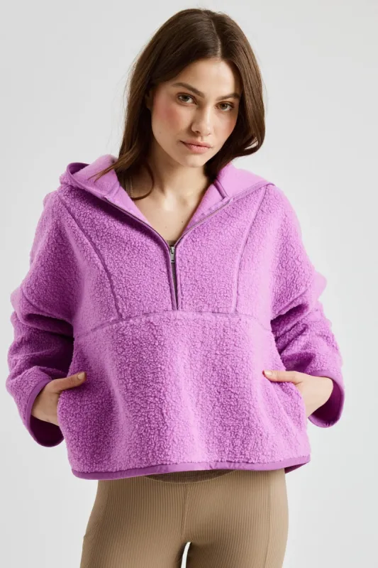 Sherpa Mammoth Half Zip Hoodie sold by Year of Ours