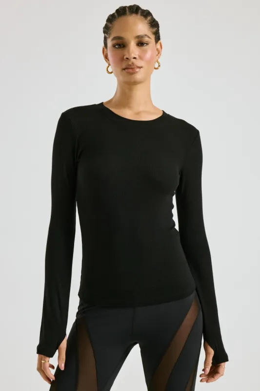 Rib Crew Long Sleeve sold by Year of Ours
