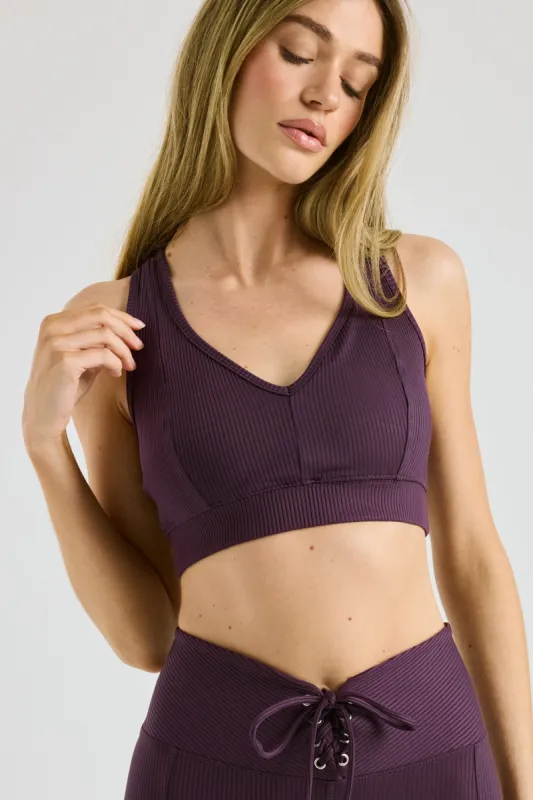 Ribbed V Bra sold by Year of Ours