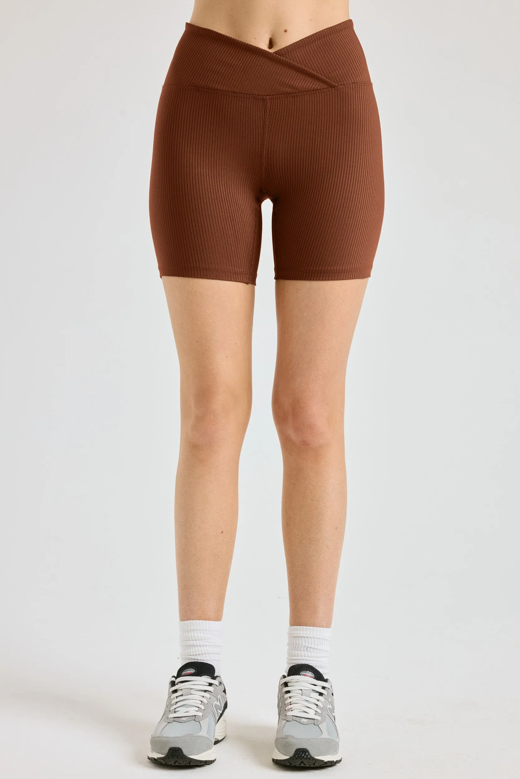 Ribbed V Waist Biker Short sold by Year of Ours product image thumbnail 2