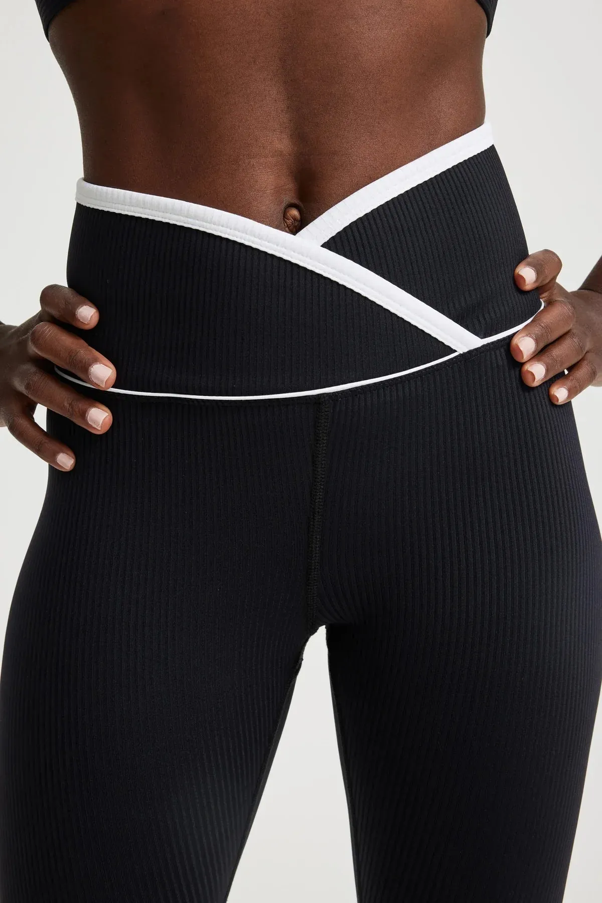 Ribbed Two Tone Veronica Legging sold by Year of Ours