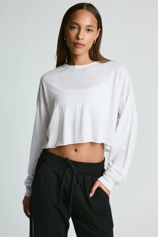 Cropped Long Sleeve sold by Year of Ours
