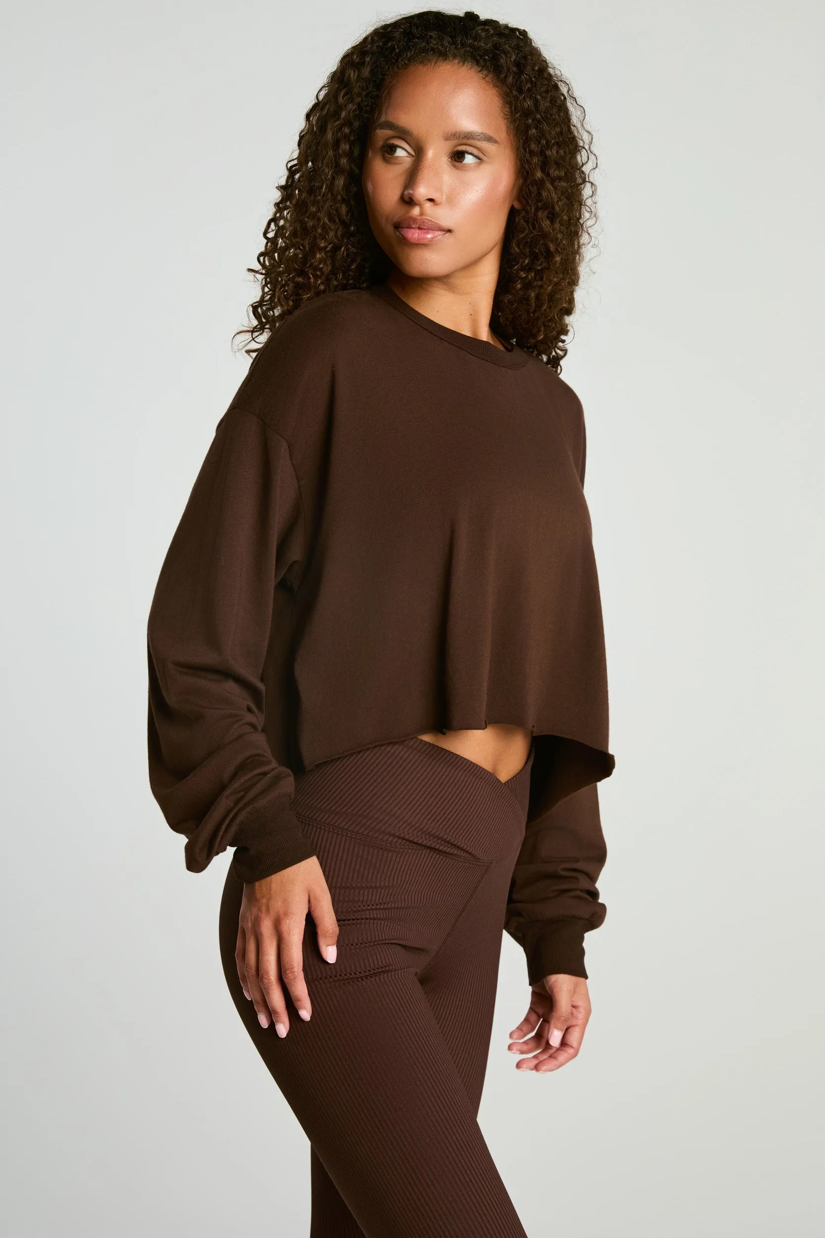 Cropped Long Sleeve sold by Year of Ours product image thumbnail 3