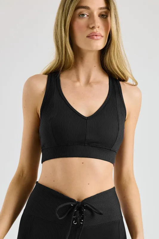 Ribbed V Bra sold by Year of Ours
