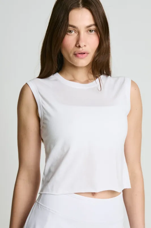 Cropped Modal Muscle Tee sold by Year of Ours