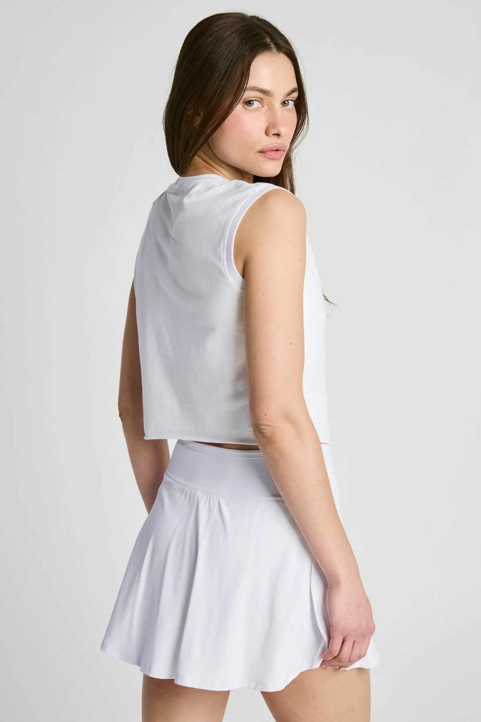 Cropped Modal Muscle Tee sold by Year of Ours product image thumbnail 2