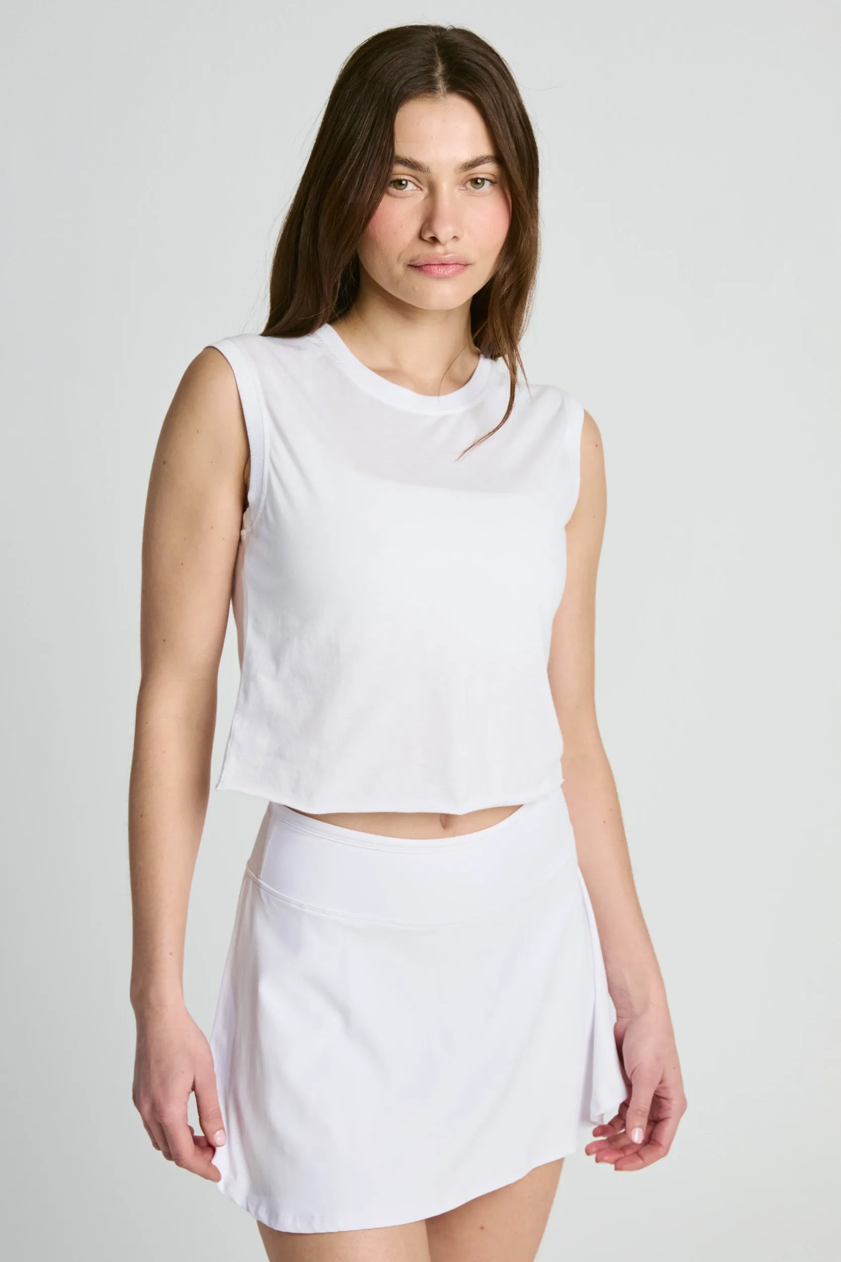 Cropped Modal Muscle Tee sold by Year of Ours product image thumbnail 5