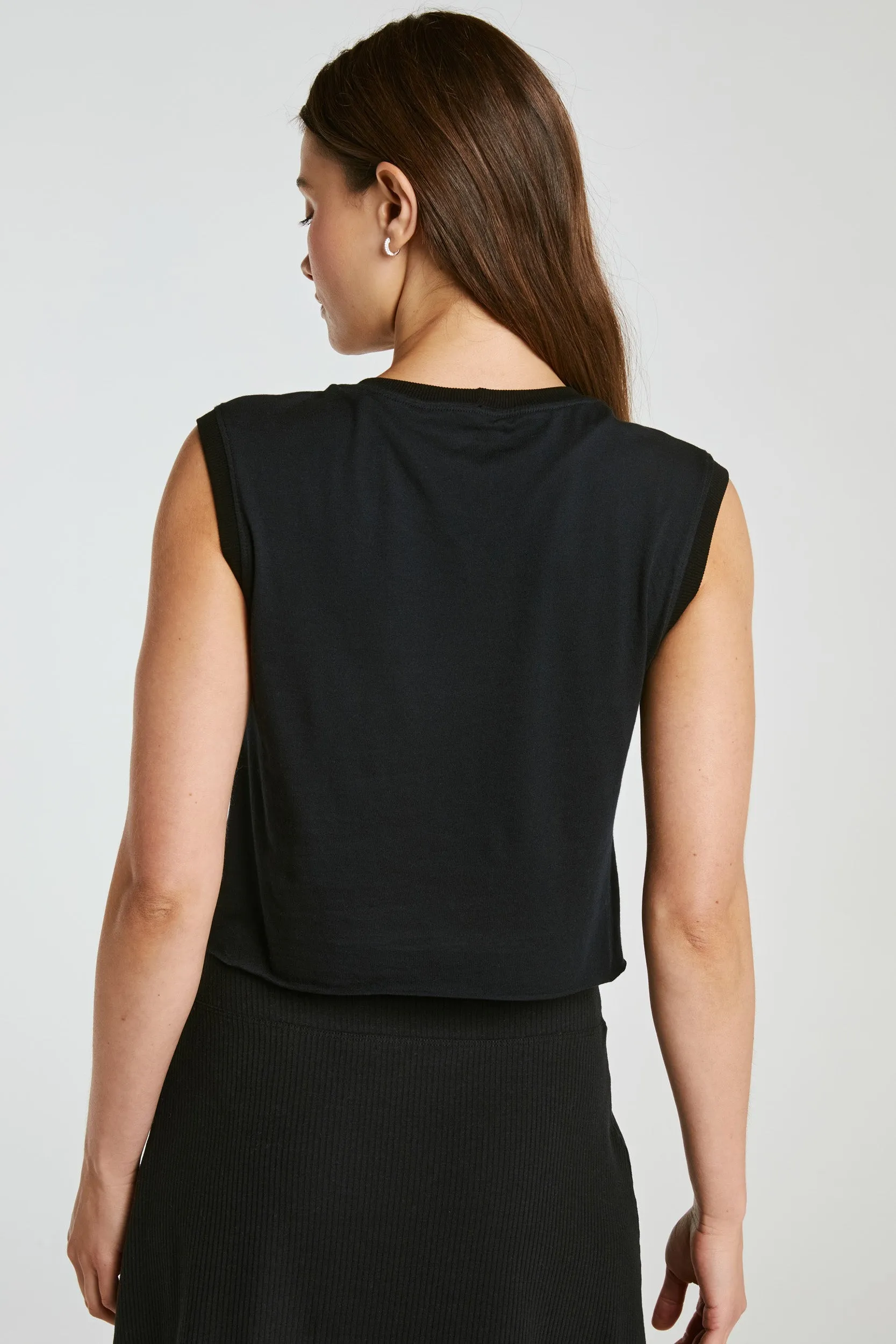 Cropped Modal Muscle Tee sold by Year of Ours product image thumbnail 3