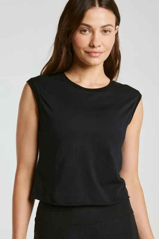 Cropped Modal Muscle Tee sold by Year of Ours