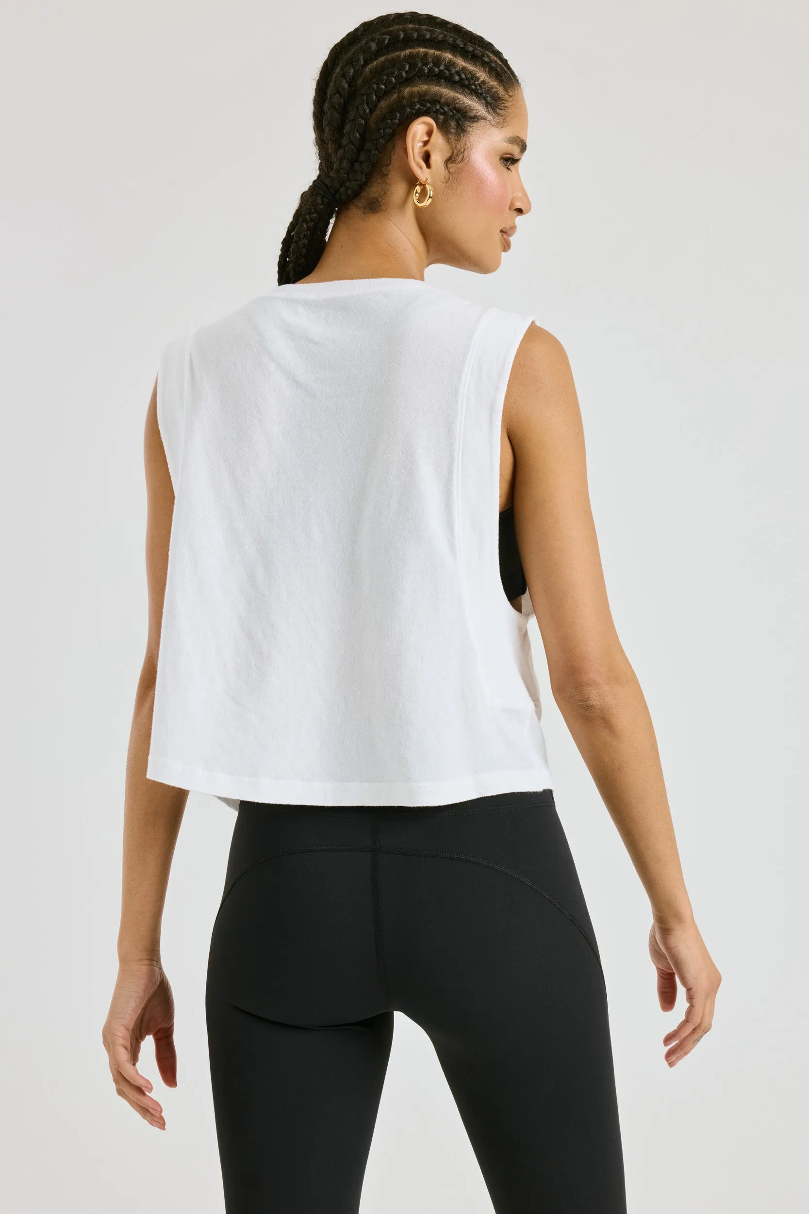 Flow Cropped Muscle Tank sold by Year of Ours product image thumbnail 2