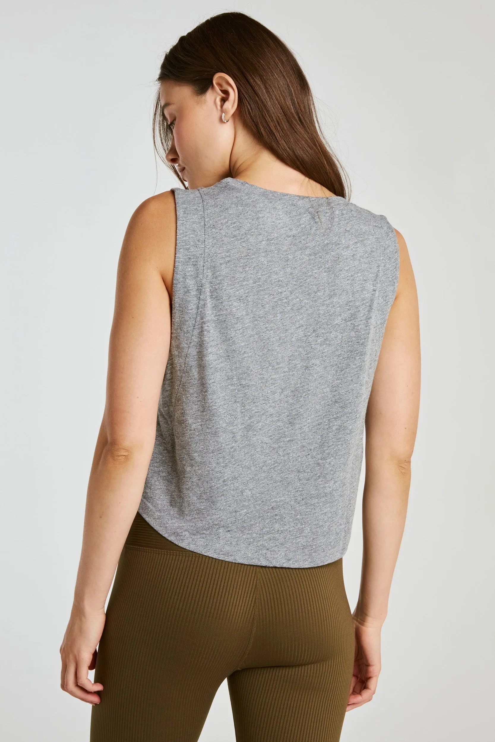 Flow Cropped Muscle Tank sold by Year of Ours product image thumbnail 2