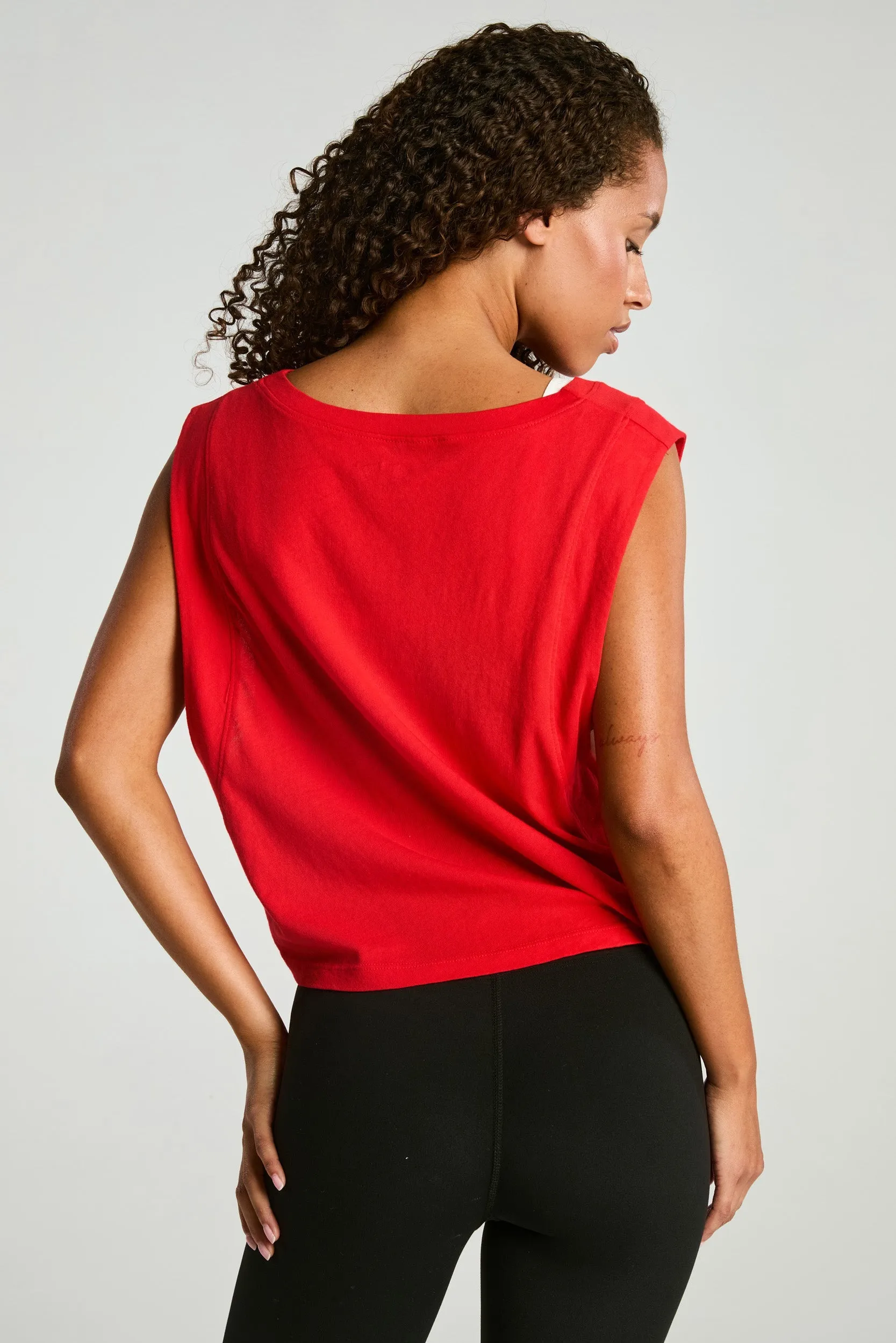 Flow Cropped Muscle Tank sold by Year of Ours product image thumbnail 3