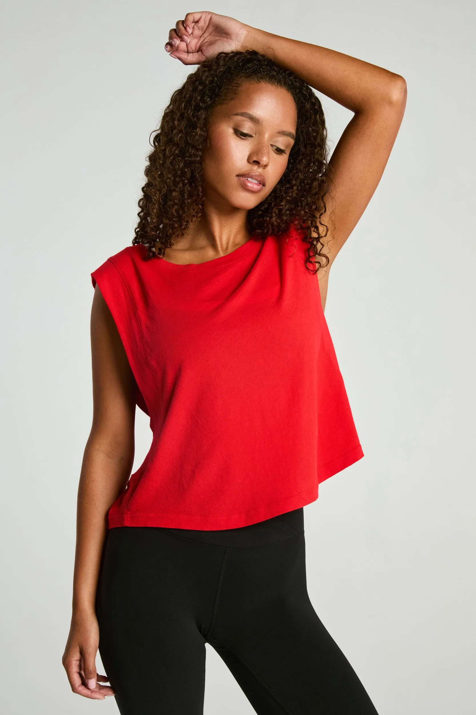 Flow Cropped Muscle Tank sold by Year of Ours product image thumbnail 2