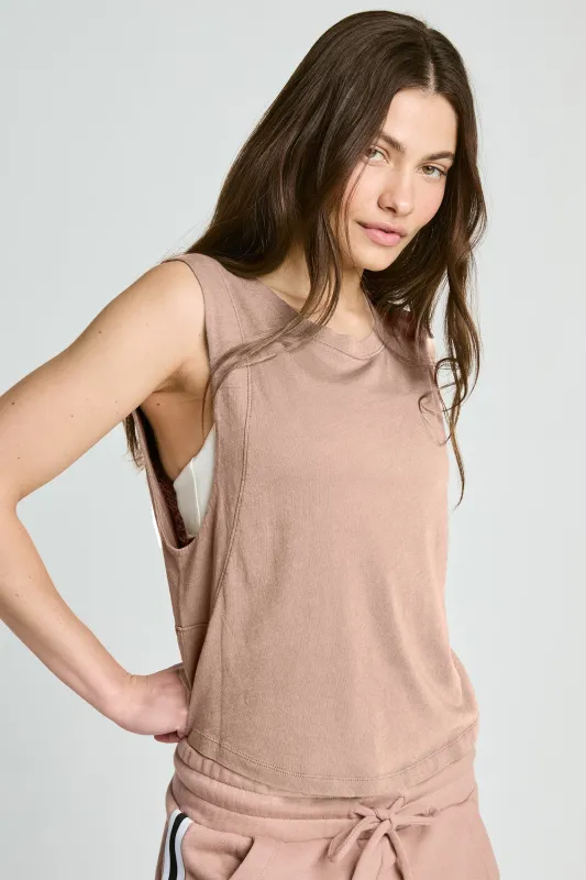 Flow Cropped Muscle Tank sold by Year of Ours