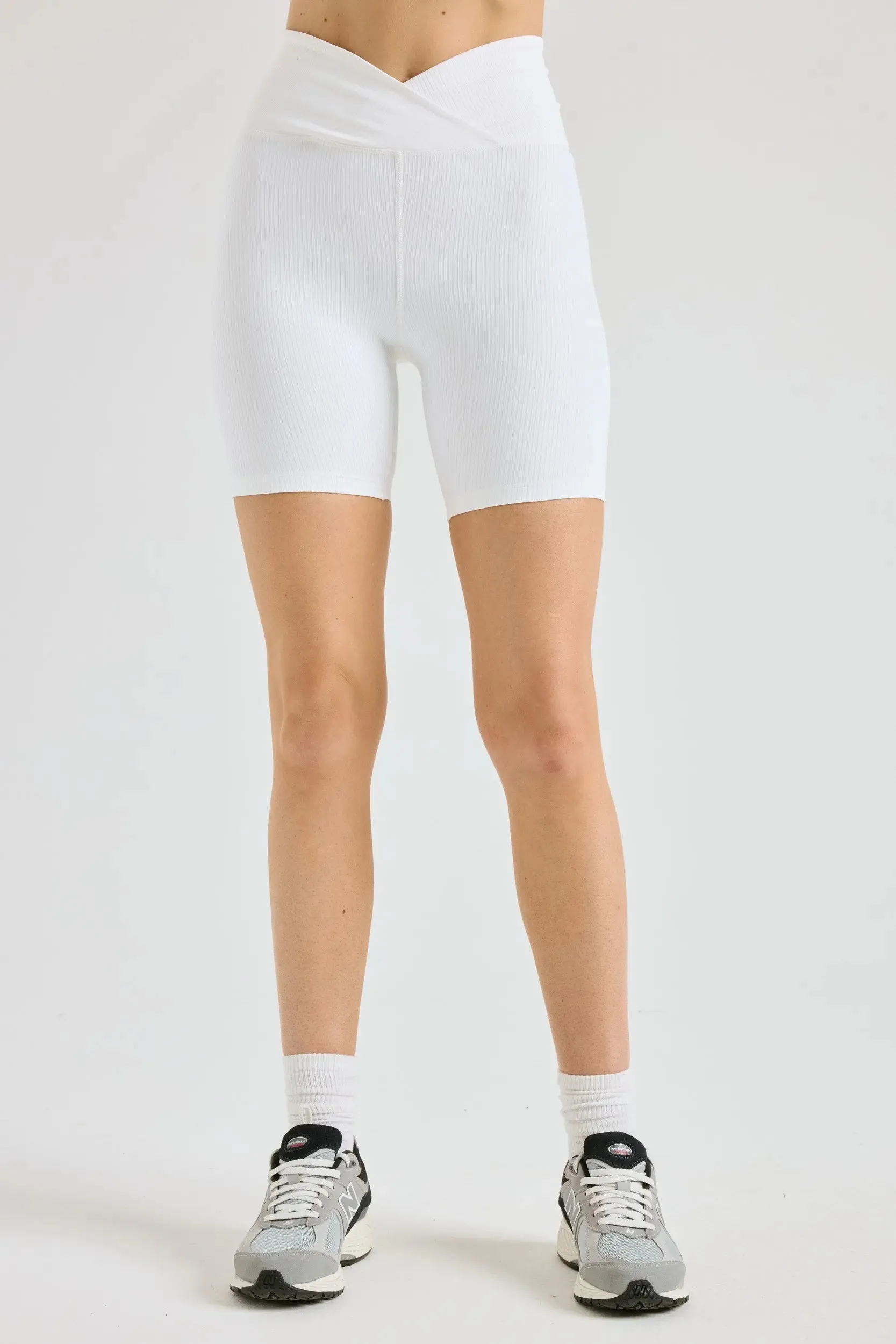 Ribbed V Waist Biker Short sold by Year of Ours product image thumbnail 3