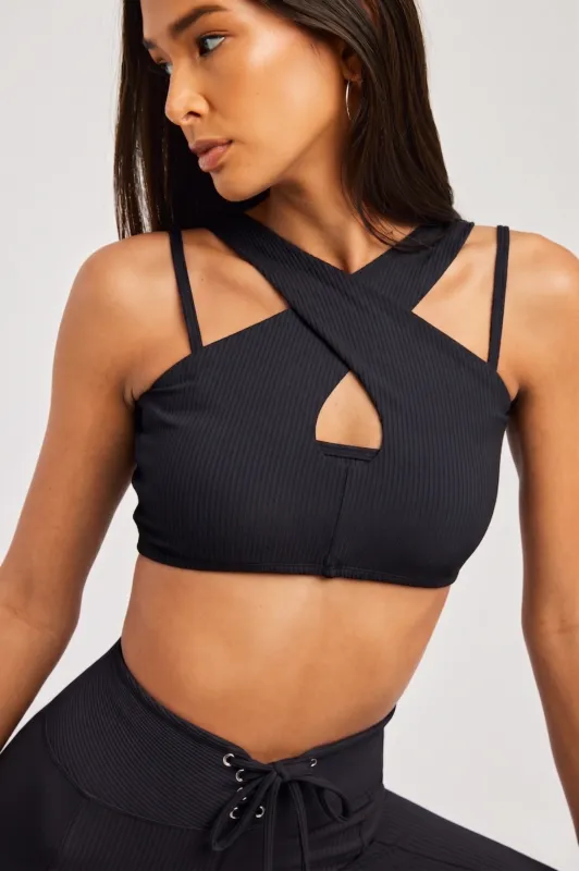 Ribbed Double Bra made by Year of Ours
