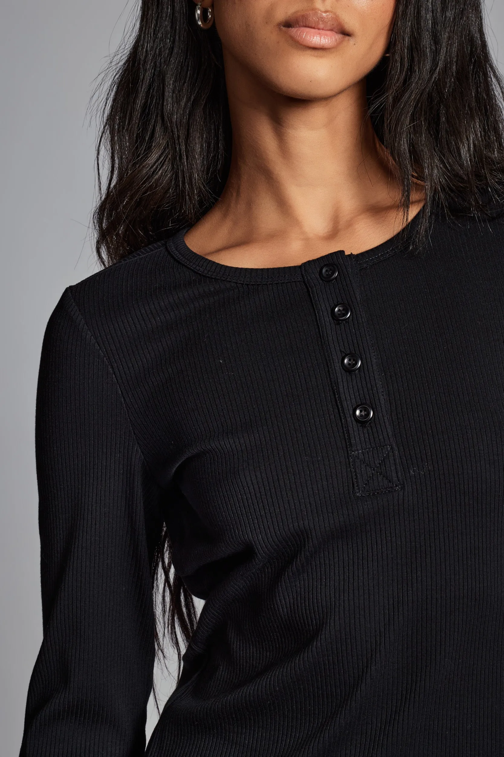 The Perfect Ribbed Henley sold by Year of Ours product image thumbnail 2
