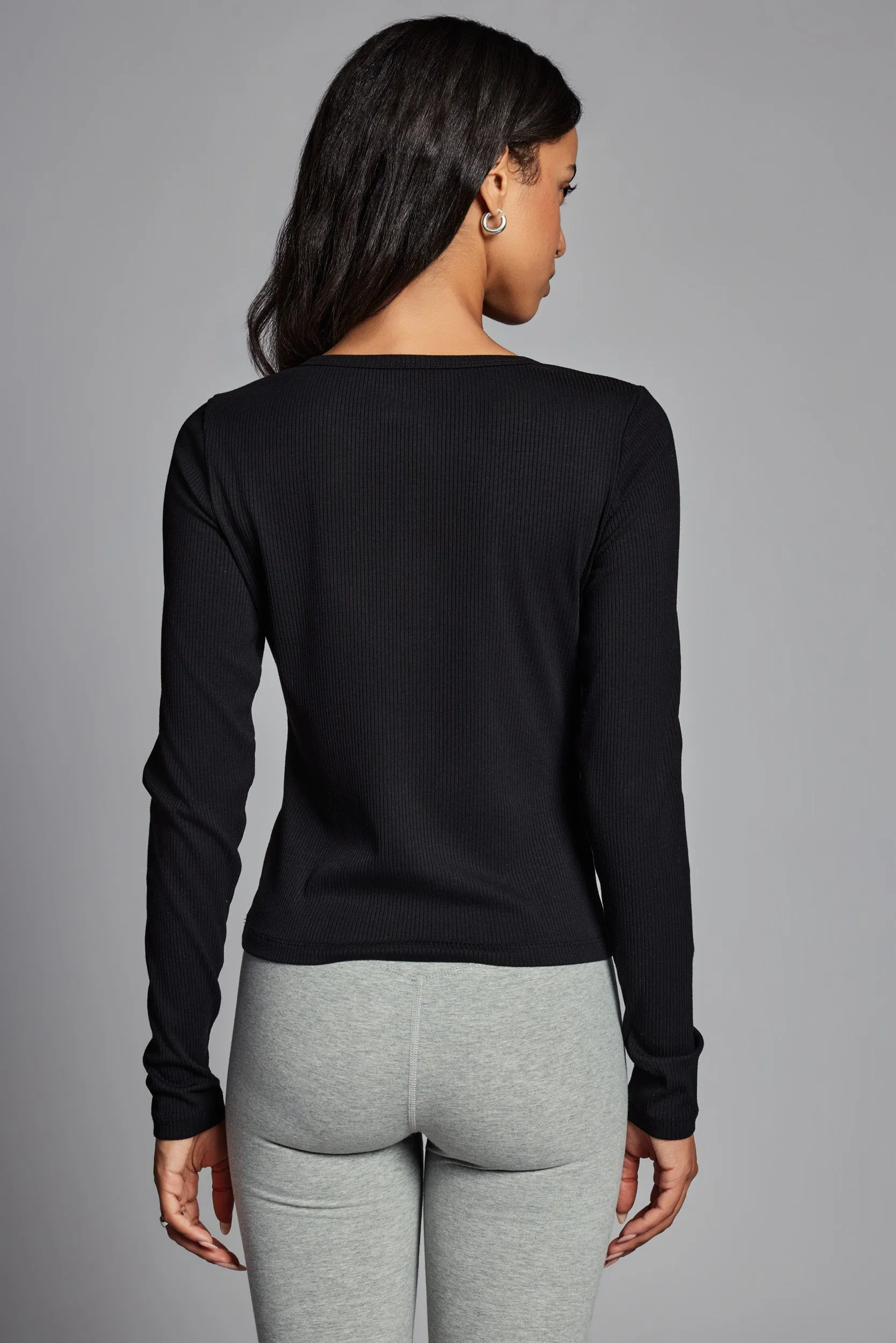The Perfect Ribbed Henley sold by Year of Ours product image thumbnail 4