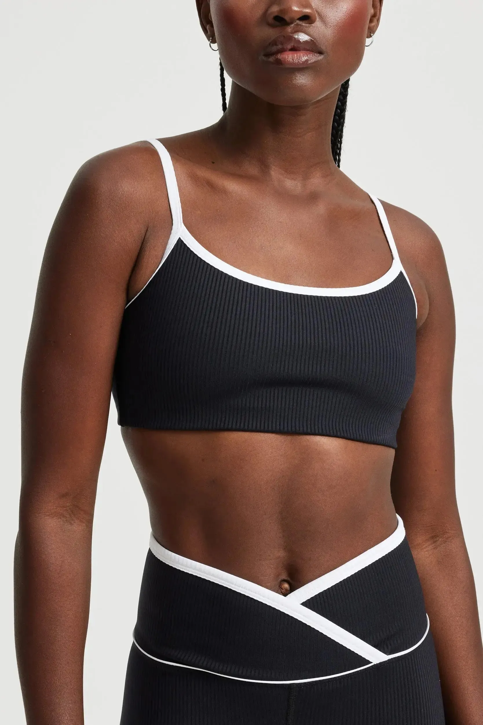 Ribbed Two Tone Bralette sold by Year of Ours product image thumbnail 2