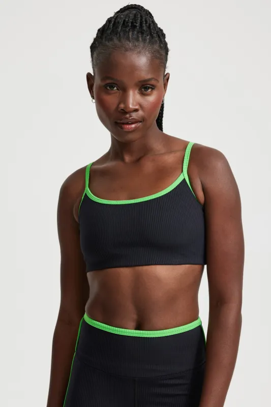 Ribbed Two Tone Bralette sold by Year of Ours