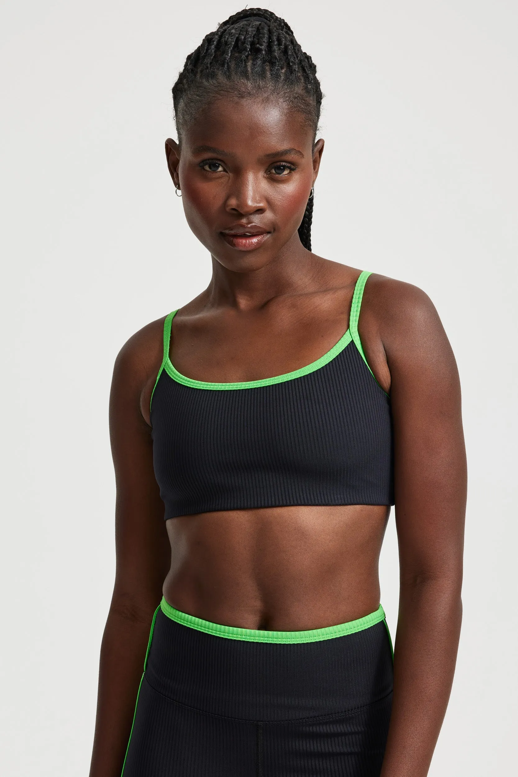 Ribbed Two Tone Bralette sold by Year of Ours