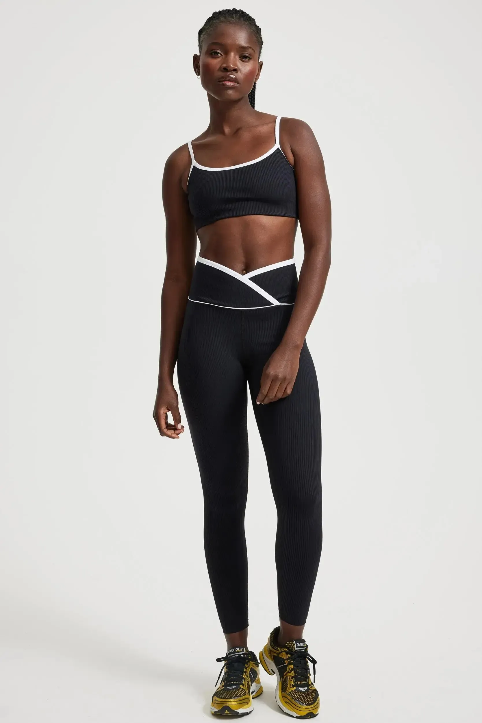 Ribbed Two Tone Bralette sold by Year of Ours product image thumbnail 4