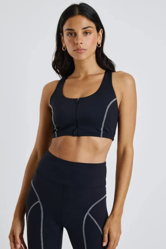 Night Track Zip Bra sold by Year of Ours