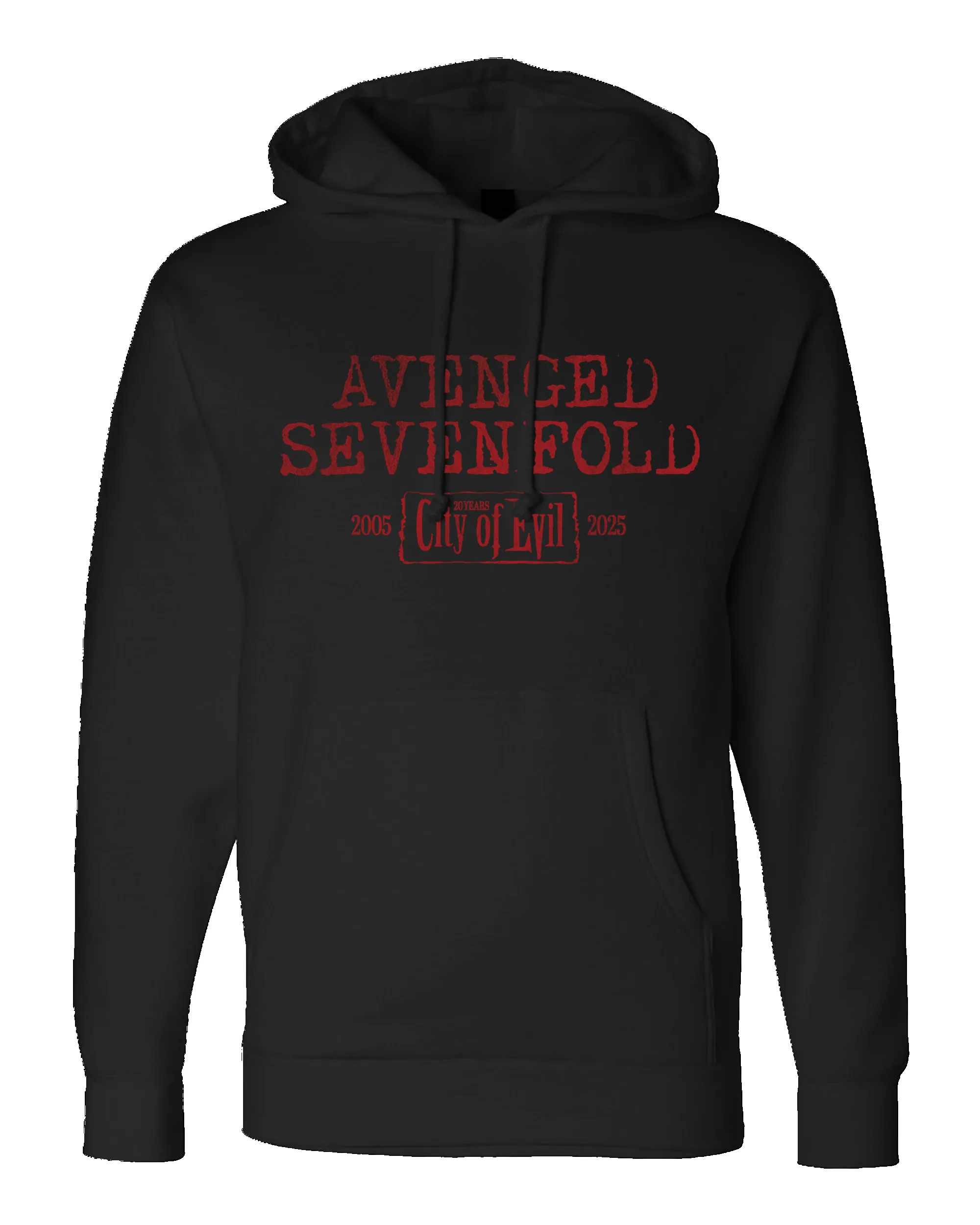 City of Evil - Black Heavyweight Hooded Pullover (COE 20th Anniversary) sold by A7X World product image thumbnail 2