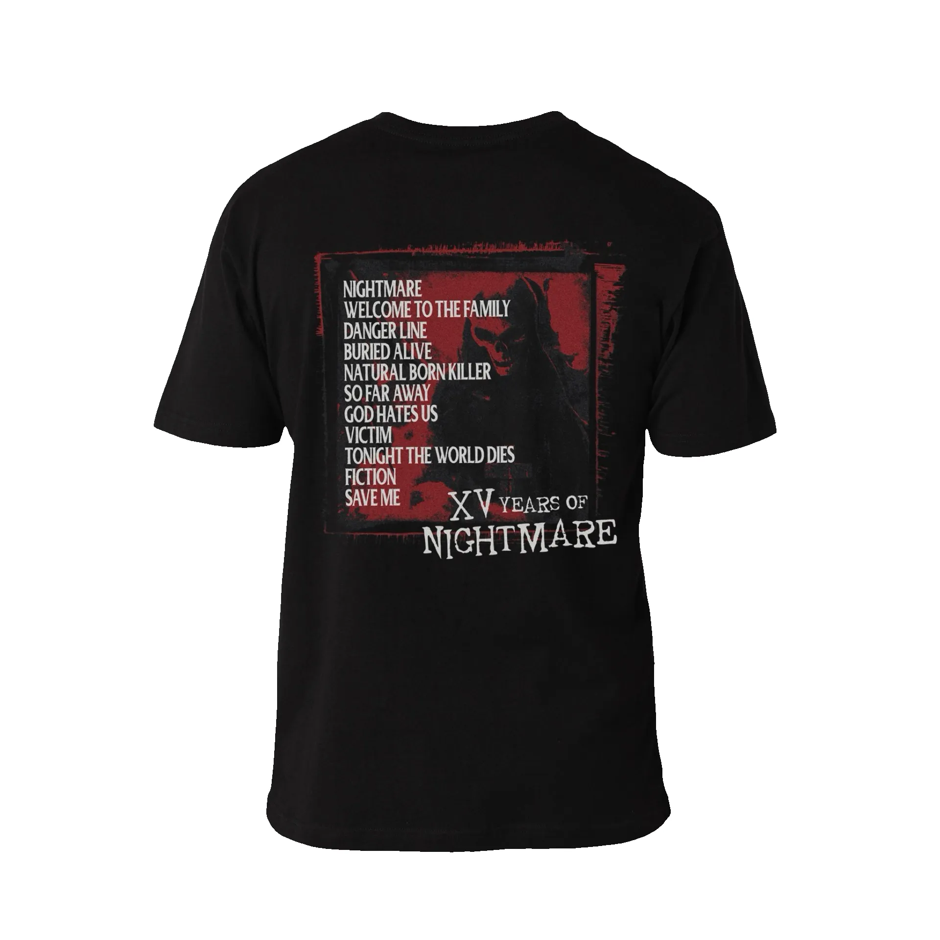 Nightmare - Tracklist Tee (Nightmare 15th Anniversary) sold by A7X World product image thumbnail 2