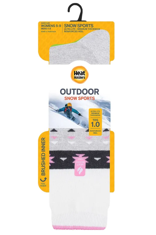 Women's Janica Aztec ULTRA LITE™ Snowsports Long Socks sold by Heat Holders