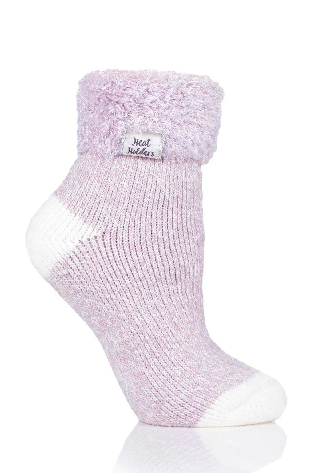 Women's Feather Cuff Sleep Socks sold by Heat Holders product image thumbnail 3