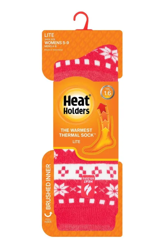Women's Festive Fairisle LITE™ Socks sold by Heat Holders