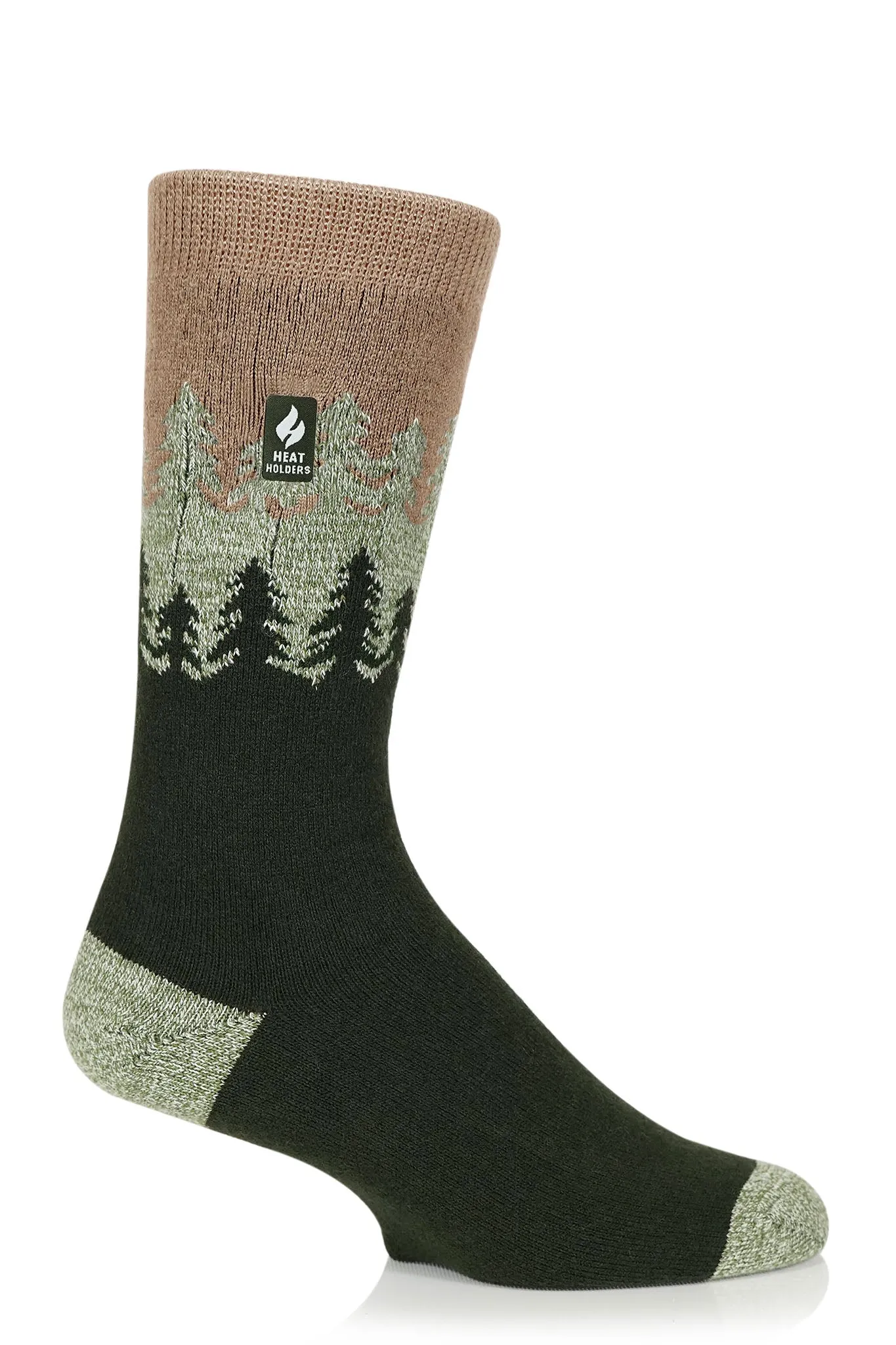 Men's ULTRA LITE™ Trees Patterned Crew Socks sold by Heat Holders product image thumbnail 4