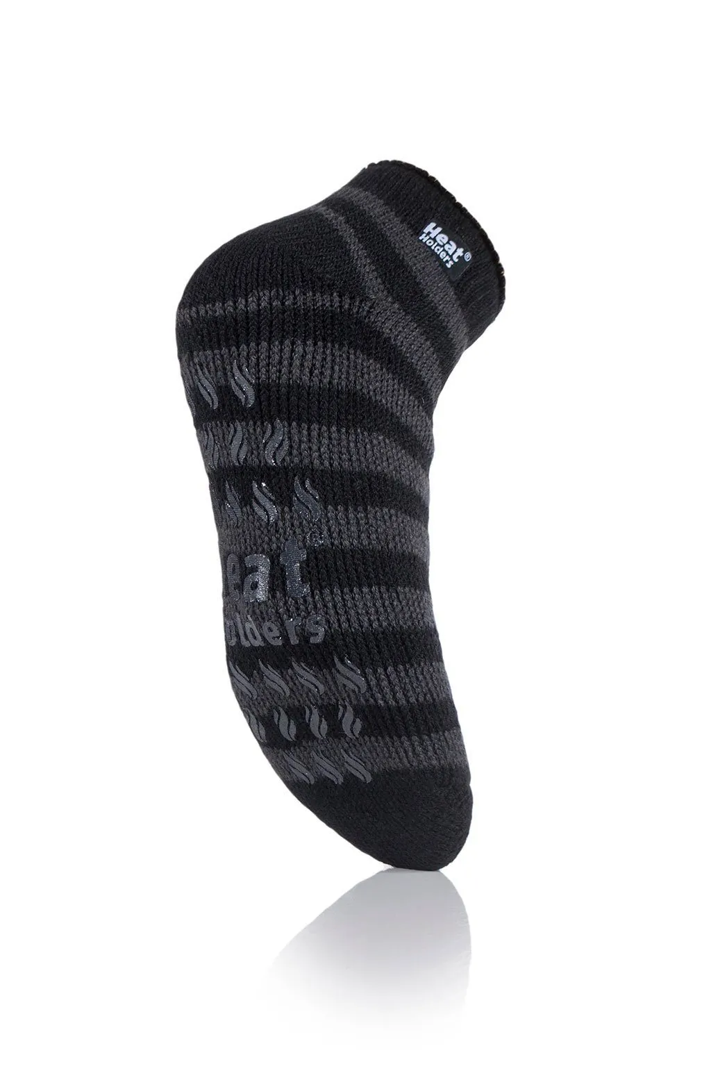 Men's Stripe Ankle Slipper Socks sold by Heat Holders product image thumbnail 2