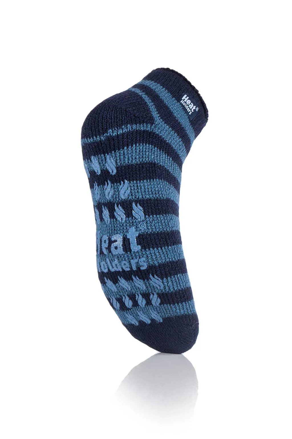 Men's Stripe Ankle Slipper Socks sold by Heat Holders product image thumbnail 3