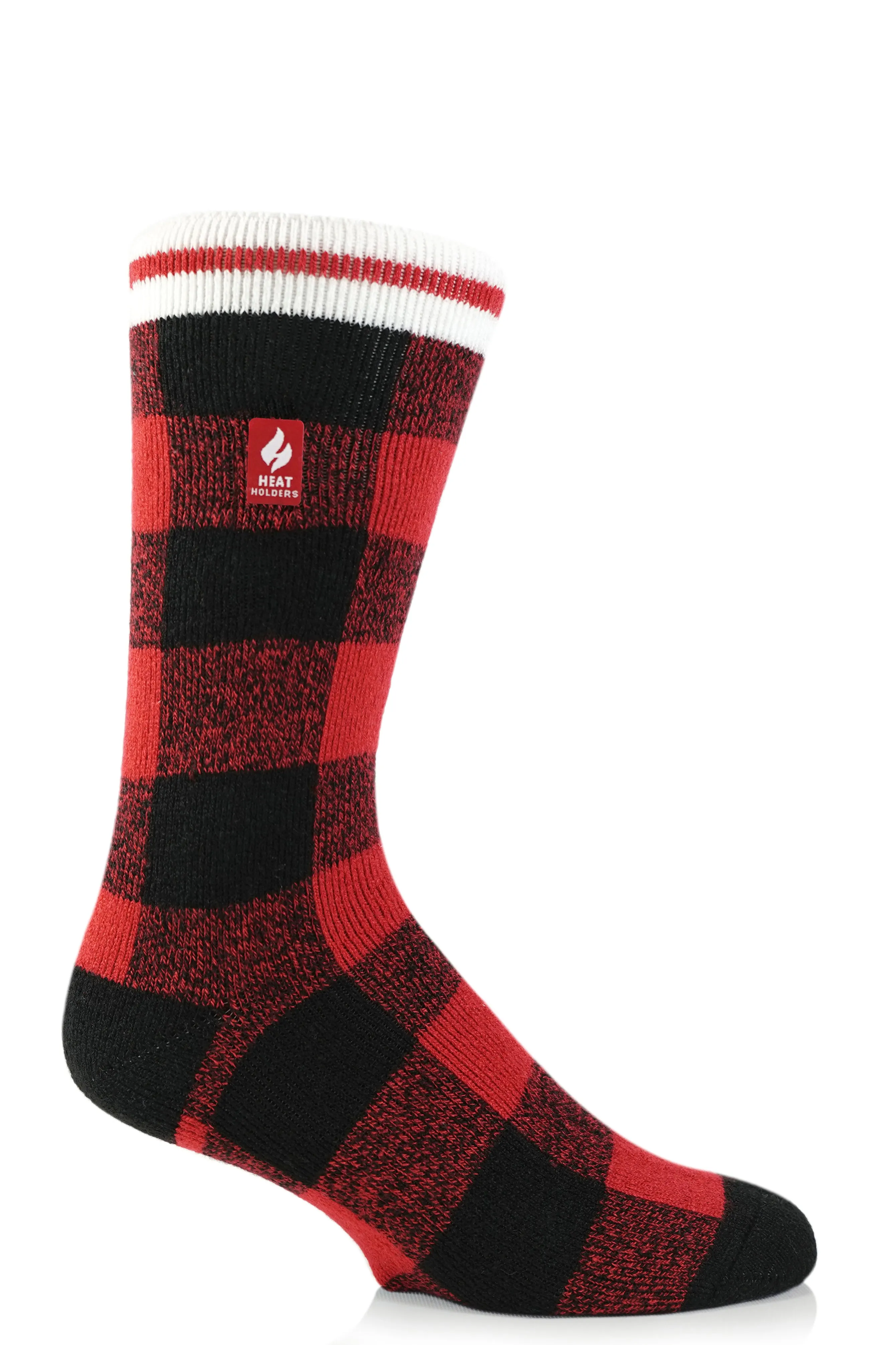 Men's Lite Roy Buffalo Plaid Crew Sock sold by Heat Holders product image thumbnail 3