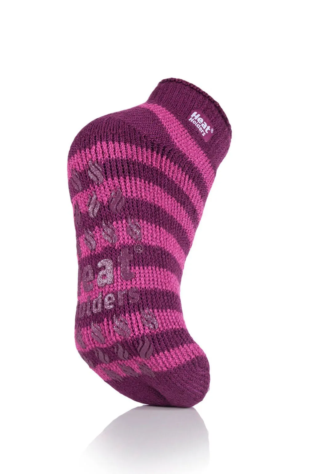 Women's Stripe Ankle Slipper Socks sold by Heat Holders product image thumbnail 2