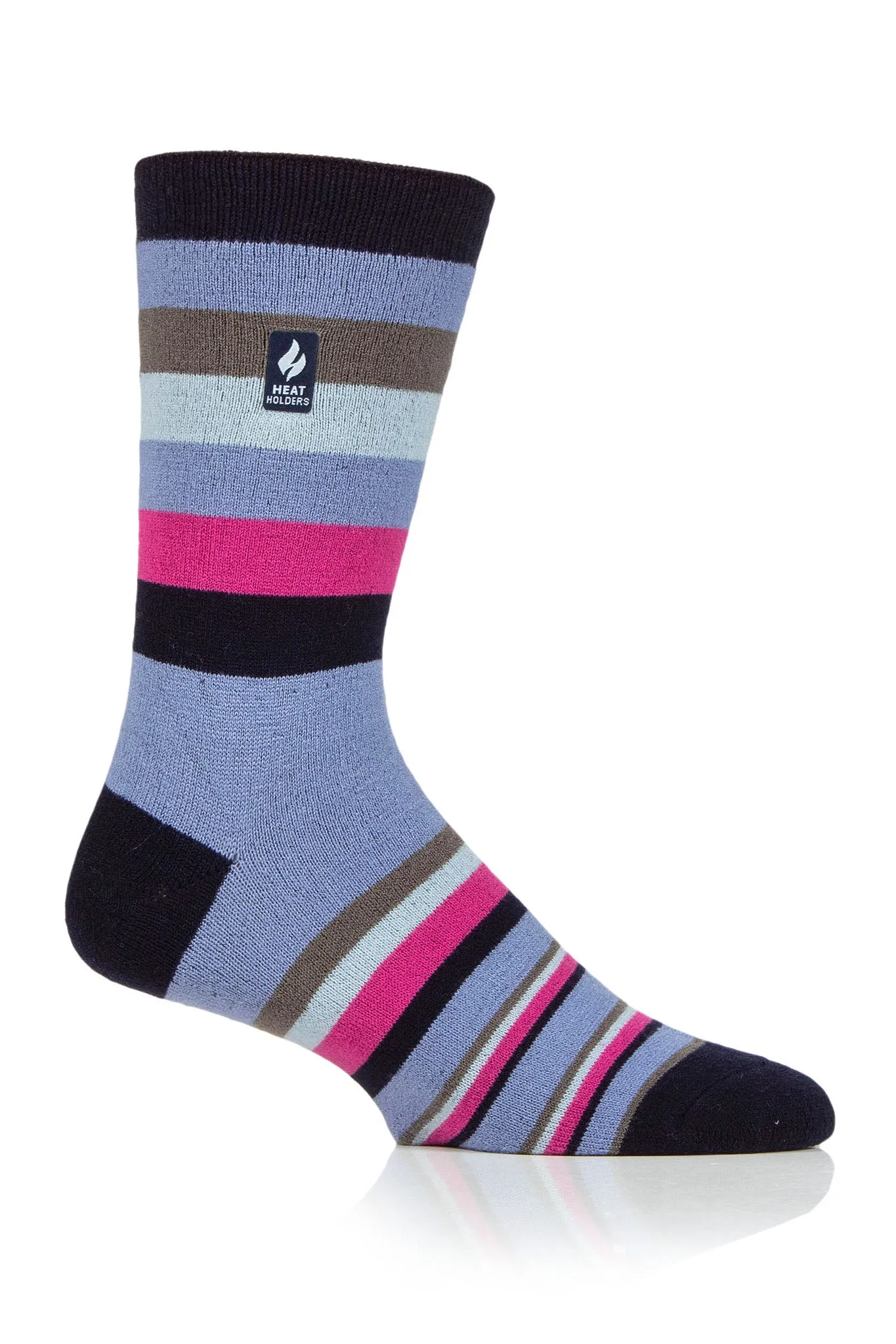 Men's Phillip ULTRA LITE™ Multi Stripe Crew Socks sold by Heat Holders product image thumbnail 5
