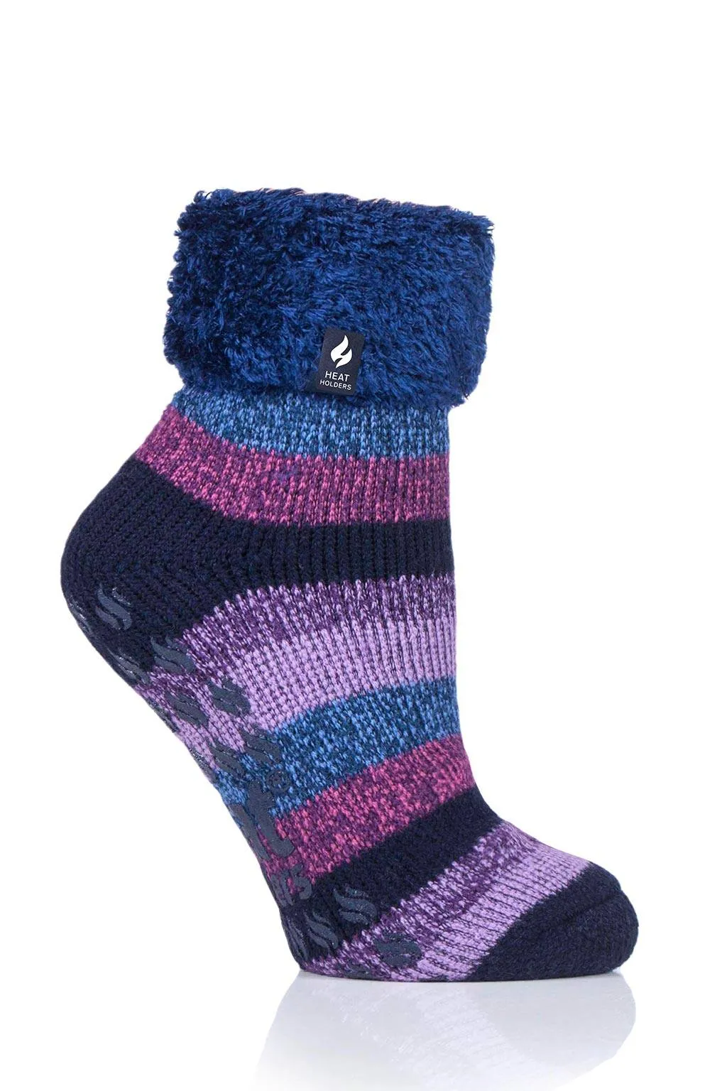 Women's Annabelle Stripe Lounge Socks sold by Heat Holders product image thumbnail 4