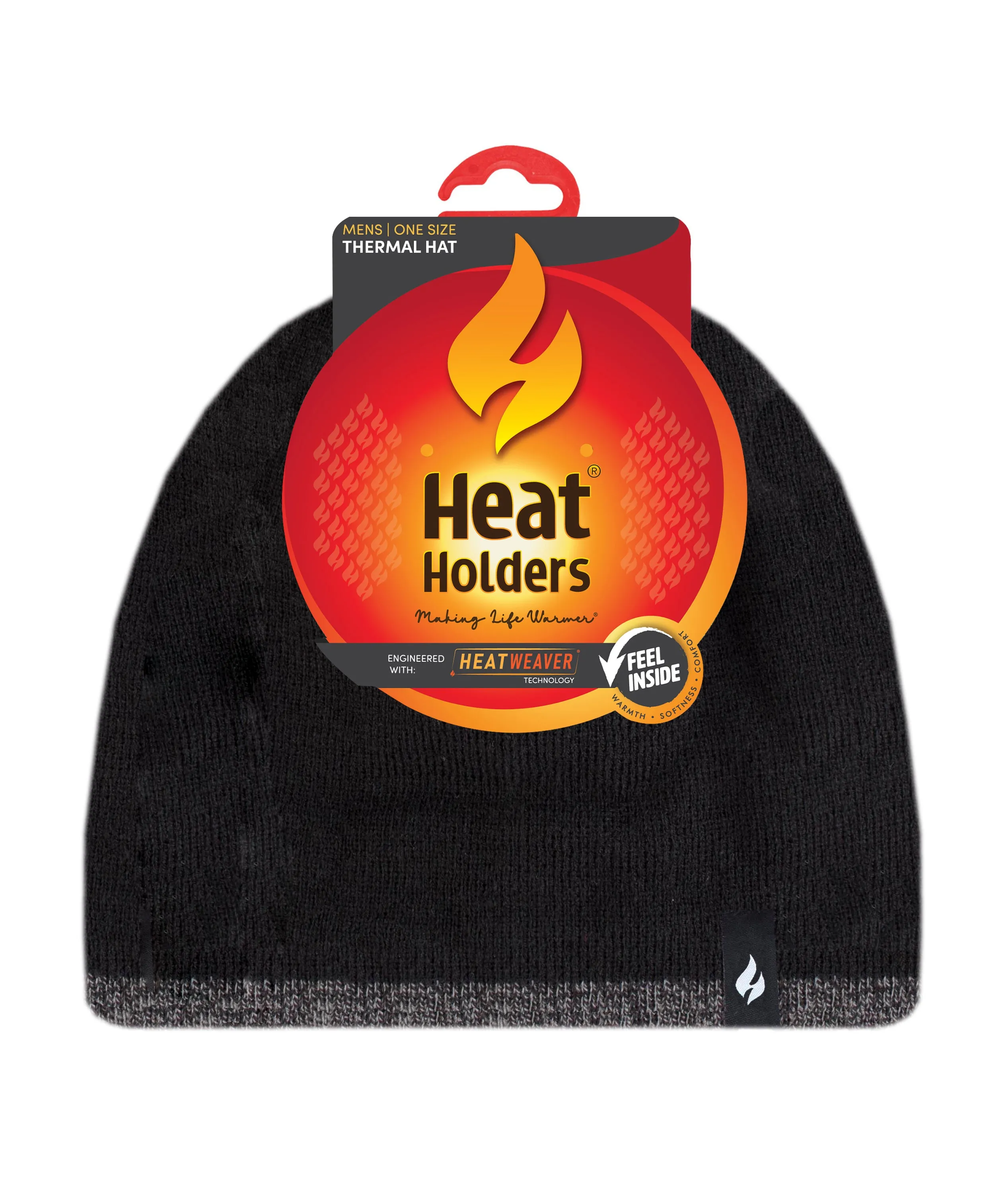 Men's Atlas Flat Knit Hat with Contrast Trim sold by Heat Holders