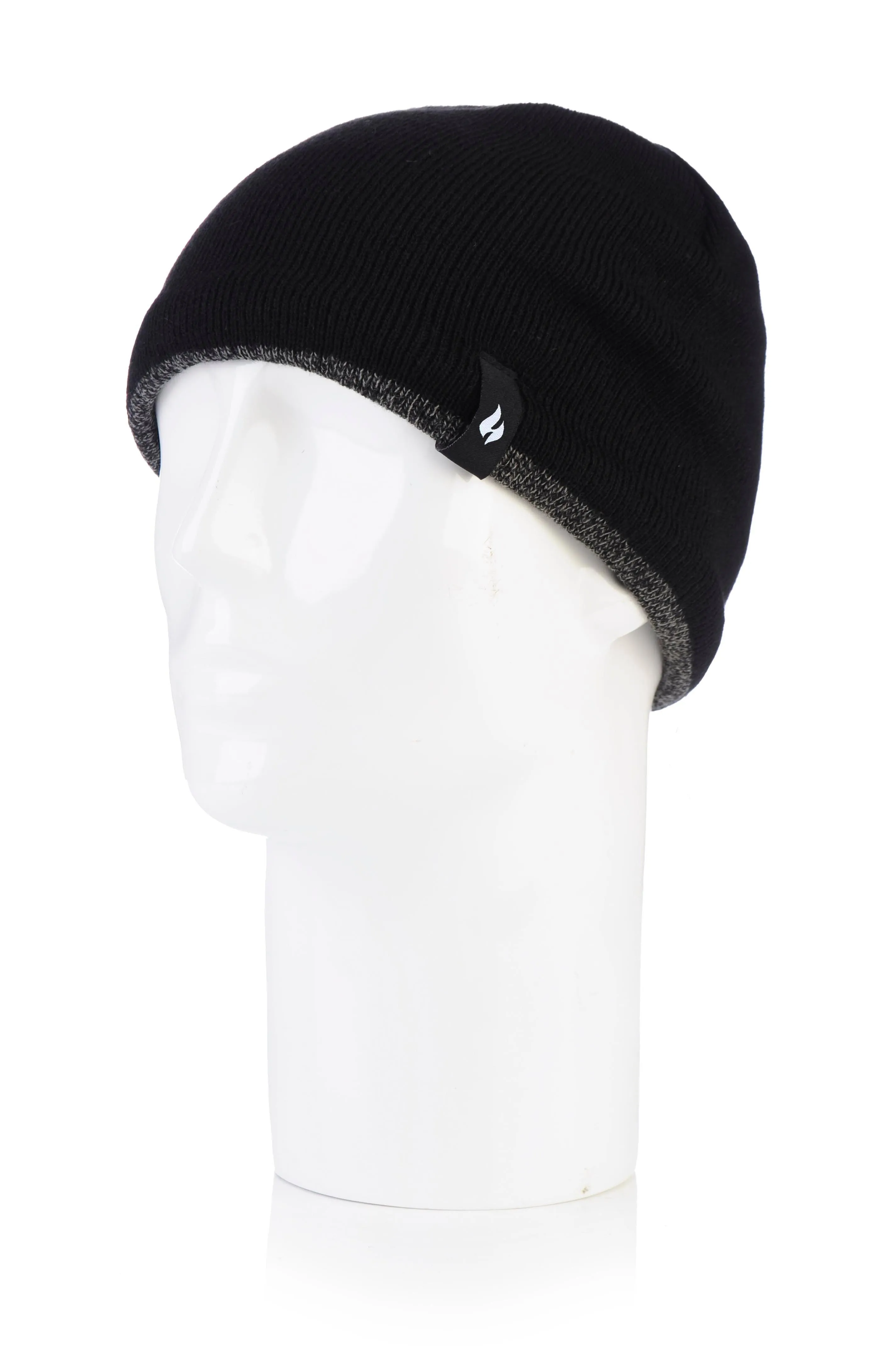 Men's Atlas Flat Knit Hat with Contrast Trim sold by Heat Holders product image thumbnail 2