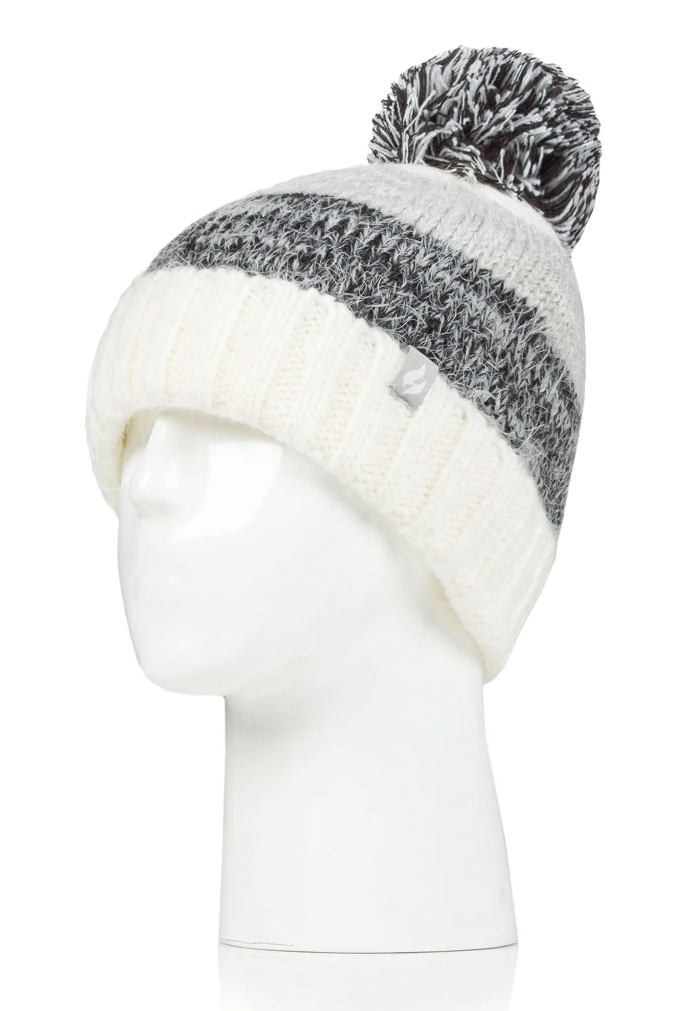 Women's Sloane Feather Knit Roll Up Hat sold by Heat Holders product image thumbnail 2