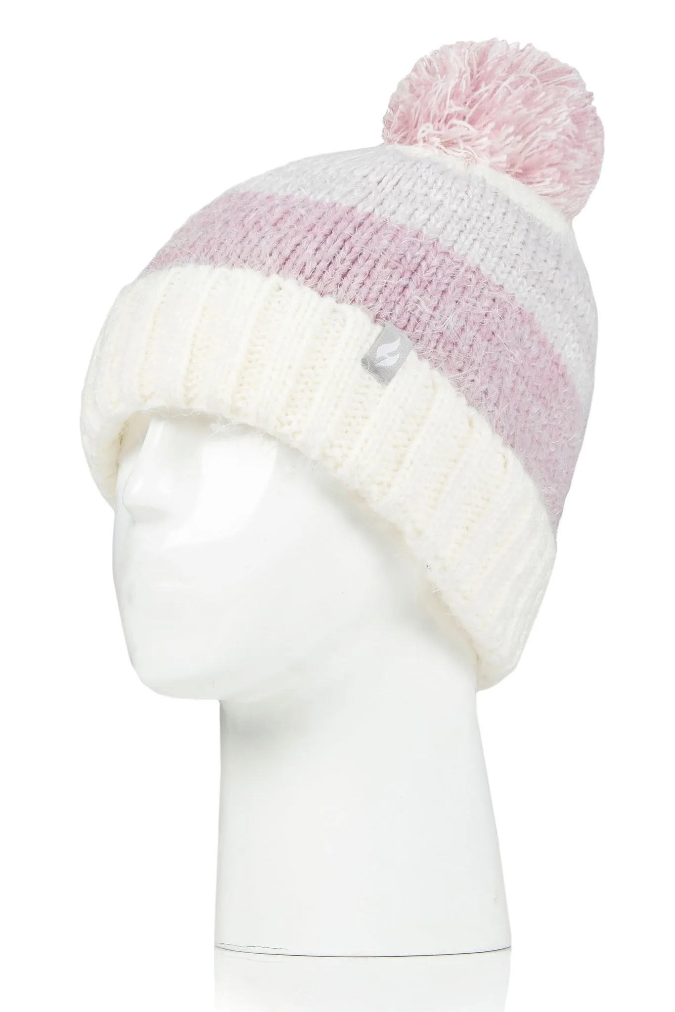 Women's Sloane Feather Knit Roll Up Hat sold by Heat Holders product image thumbnail 5