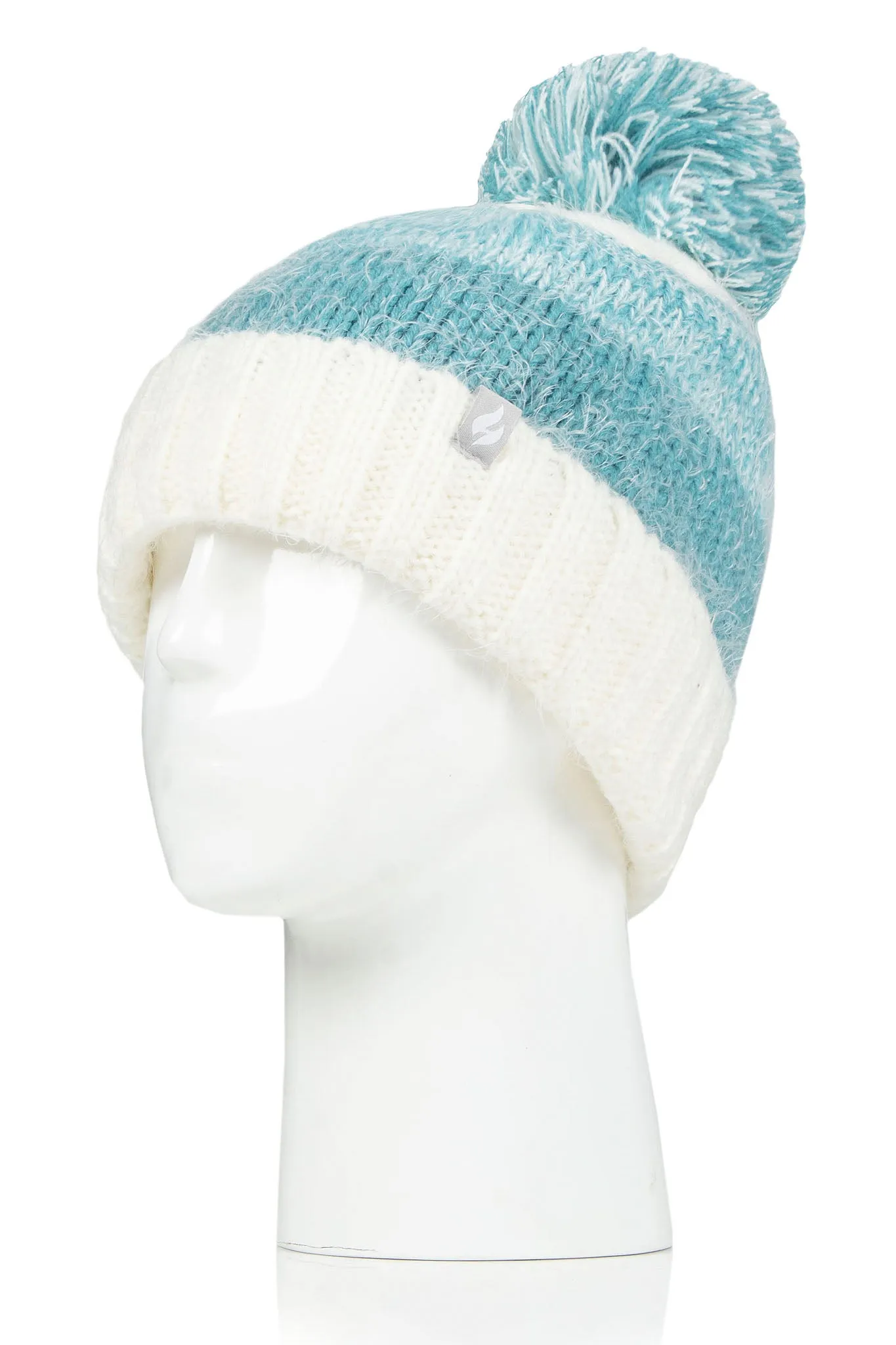 Women's Sloane Feather Knit Roll Up Hat sold by Heat Holders product image thumbnail 3