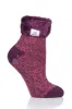 Women's Feather Cuff Lounge Socks sold by Heat Holders