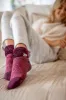 Women's Feather Cuff Lounge Socks sold by Heat Holders